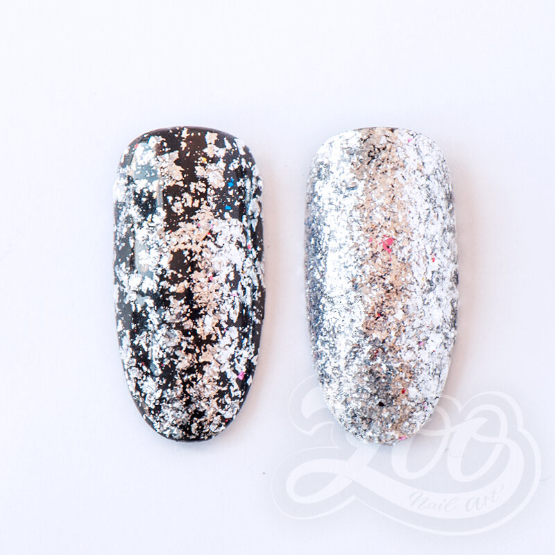 Хлопья Юки Zoo Nail Art №1184 (серебро)