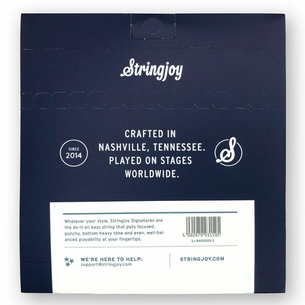 Струны для бас-гитары Stringjoy Medium Gauge (50-105) 4 String Long Scale Nickel Wound Bass Guitar — фото 1
