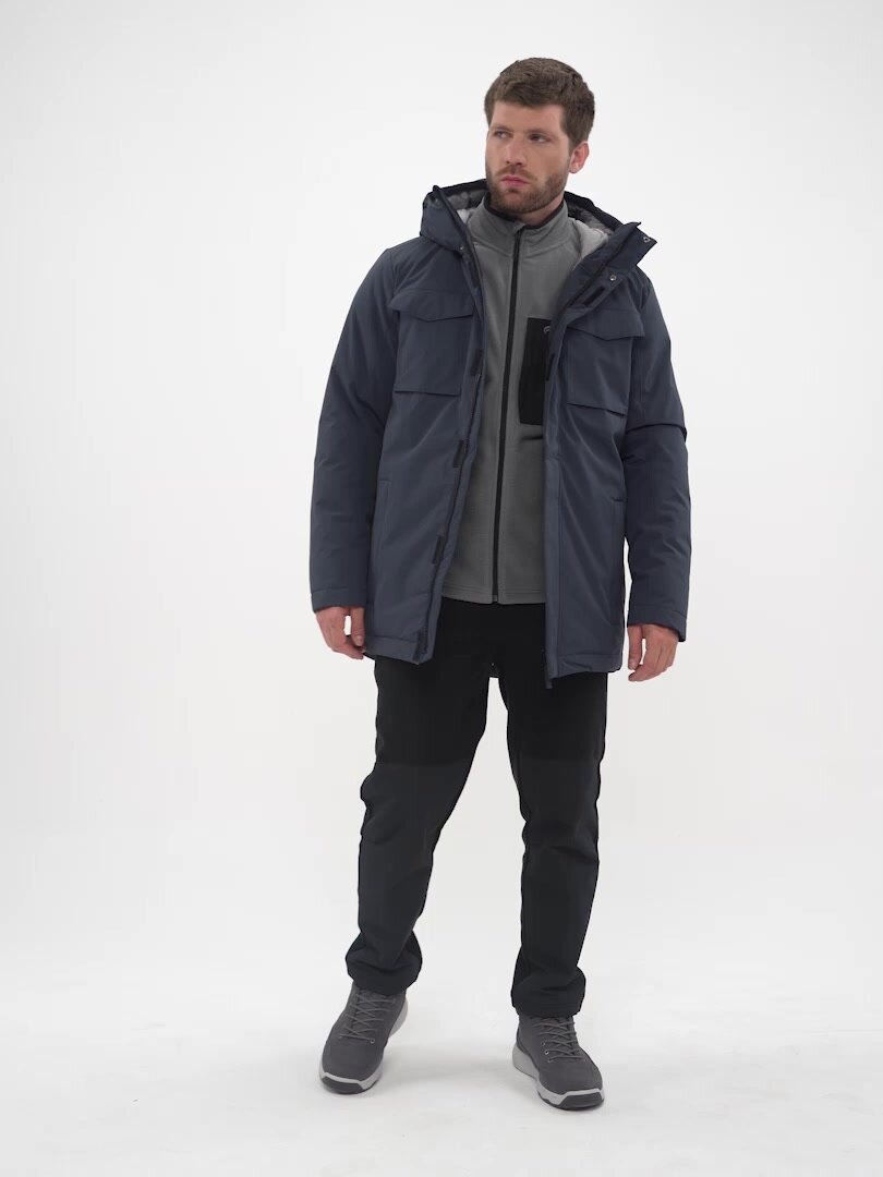 Куртка OUTVENTURE Travel Men's Faux down Jacket, размер 52, темно-синий — фото 1