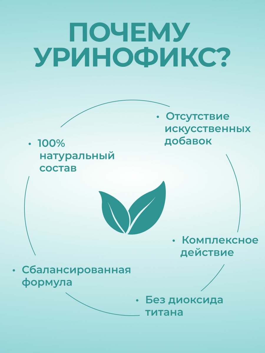 Уринофикс комплекс от недержания мочи, средство от цистита Алтея, 20 капсул — фото 1