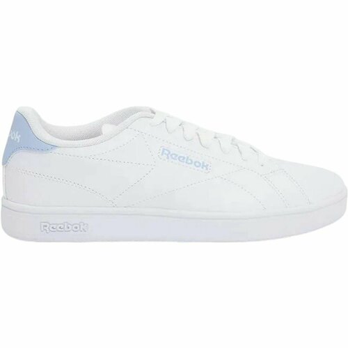 фото Кеды reebok court clean, полнота f (eu)/ на среднюю стопу, размер 5 us, белый/голубой