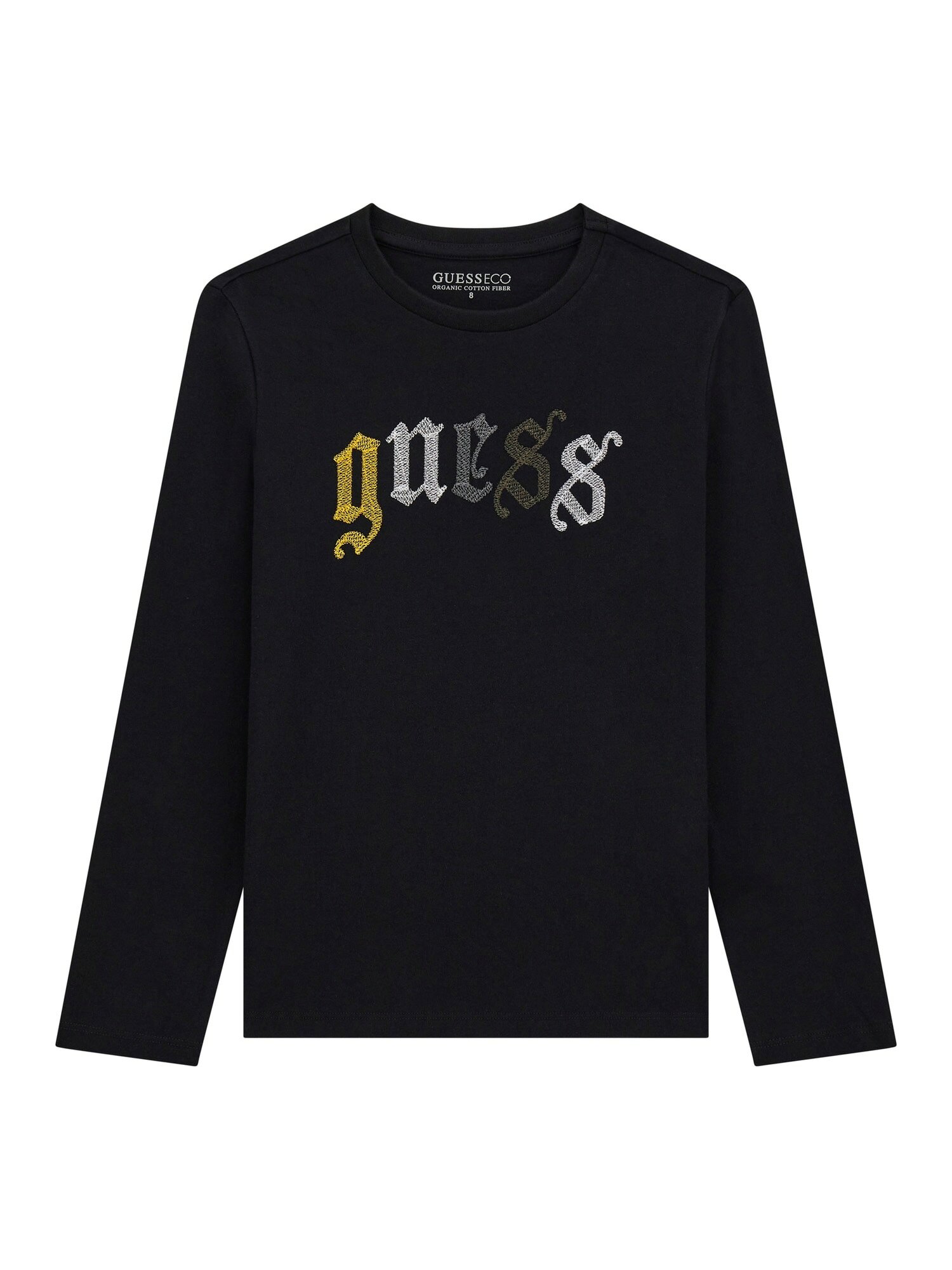 Лонгслив GUESS LS T-SHIRT, размер 8 лет, черный — фото 1