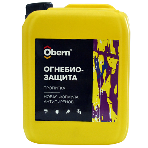 Огнебиозащита OBERN, 10 л arma огнебиозащита 2 й степени 10 л 49096