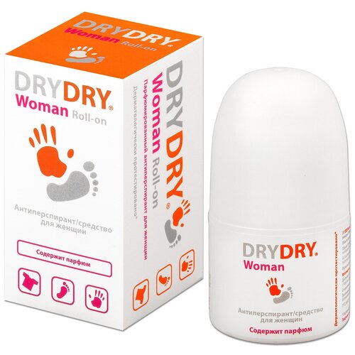 Dry Dry Woman Roll-on антиперспирант для женщин, 50 мл антиперспирант роликовый dry dry woman roll on для женщин 50 мл 2 шт
