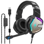 Игровые наушники BlitzWolf BW-GH1 Pro USB 7.1 Virtual Surround Sound Black - изображение