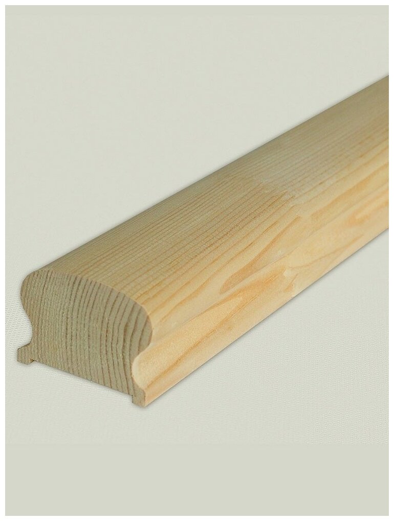 Перила деревянные под 45 балясину для поручней и перил / 1000х42х55 - (упаковка 4 штуки) - фотография № 1