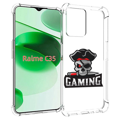 Чехол MyPads Gaming-2 для Realme C35 / Narzo 50A Prime задняя-панель-накладка-бампер