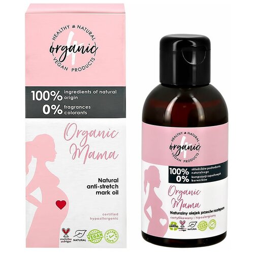 Масло для тела 4ORGANIC ORGANIC MAMA, против растяжек, 100 мл
