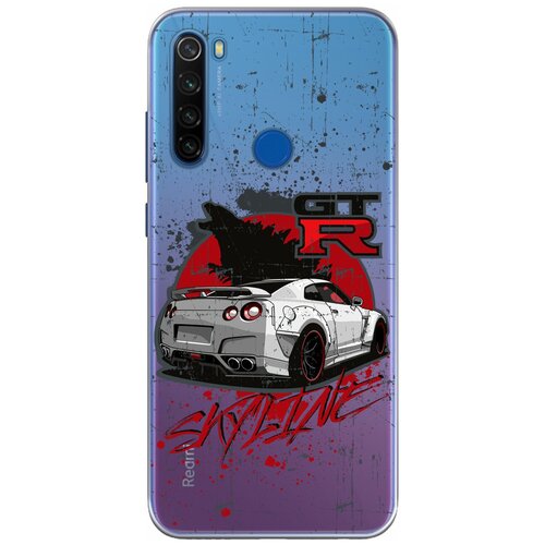 Силиконовый чехол Mcover на Xiaomi Redmi Note 8T с рисунком Nissan GTR Skyline силиконовый чехол mcover на xiaomi poco f3 с рисунком nissan gtr skyline