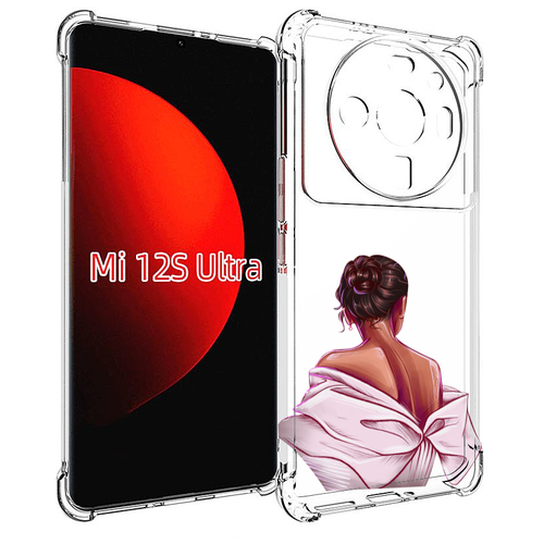 Чехол MyPads девушка-со-спины женский для Xiaomi 12S Ultra задняя-панель-накладка-бампер