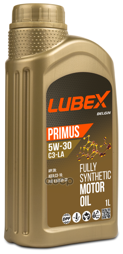 LUBEX Масло Моторное Primus C3-La 5w-30 Sn C3 (1л)