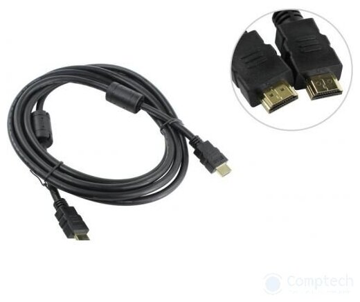 Кабель HDMI 3м AOpen ACG711-3M круглый черный - фото №7