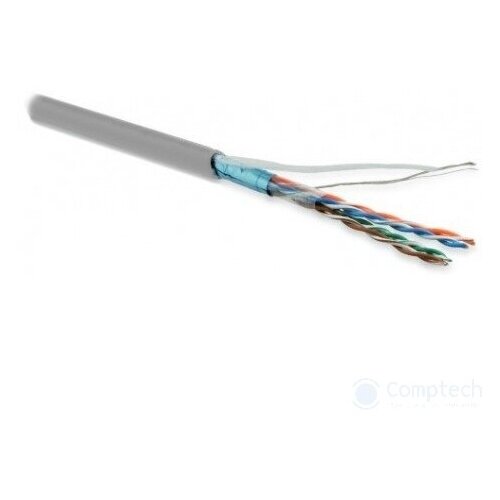 Hyperline FUTP4-C5E-P26-IN-LSZH-GY-100 (100 м) кабель витая пара экранированная F UTP категория 5e кабель hyperline futp4 c5e p26 in lszh 100 100 м серый