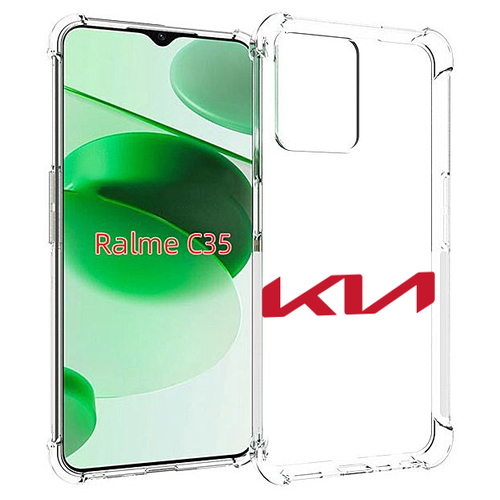 Чехол MyPads Kia-киа-3 для Realme C35 / Narzo 50A Prime задняя-панель-накладка-бампер