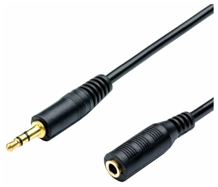 Аудио кабель Удлинитель 3 метров jack 3.5 f - jack 3.5 m aux 3 pin