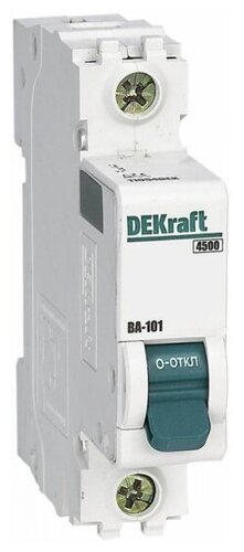Автоматический выключатель Dekraft мод. 1п C 40А ВА-101 4.5кА, 11058DEK ...