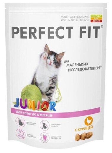 Perfect Fit Сухой корм для котят с курицей (PERFECT FIT Junior Ck 16*190g) 1016210110172967 | Perfect Fit Junior 019 кг 25226 (2 шт)