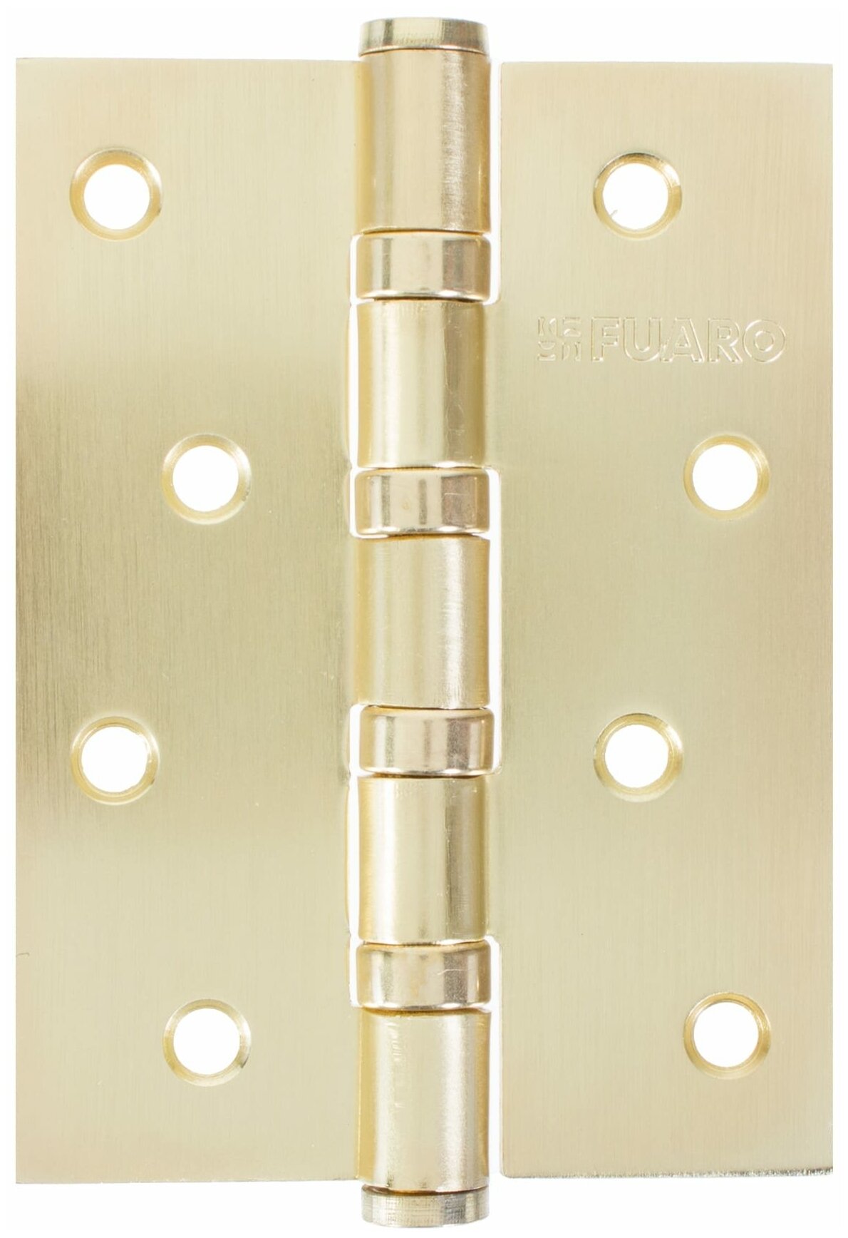 Петля универсальная Fuaro 4BB 100x75x2.5 мм сталь цвет матовое золото