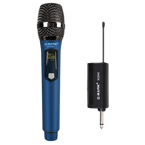 Радио микрофон G-Mark X220U синий