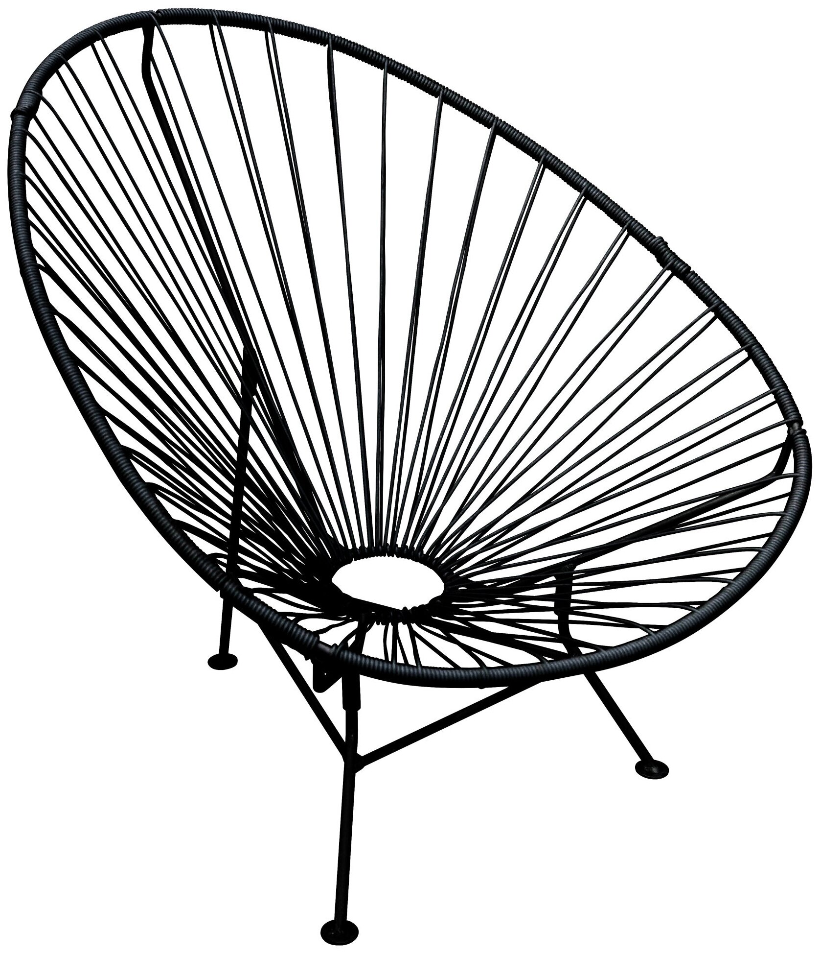 Кресло M-Group ракушка черное - фотография № 1