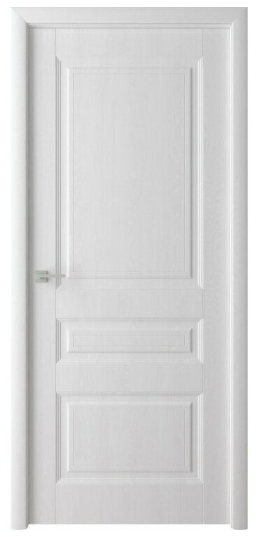 Дверь Верда Каскад ламинированное тон Белый ясень 2000*800 + коробка и наличники