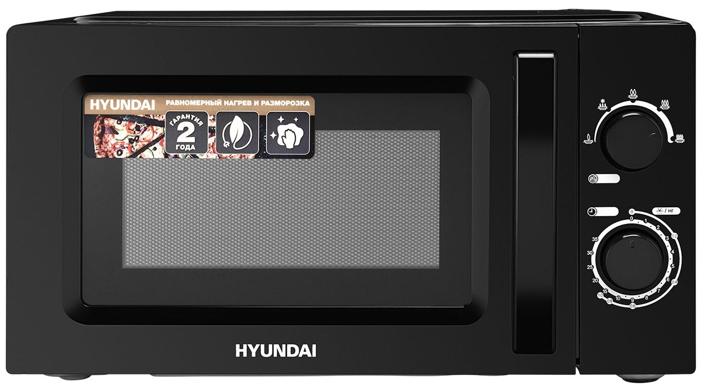 Микроволновая Печь HYUNDAI HYM-M2008 черный - фотография № 1