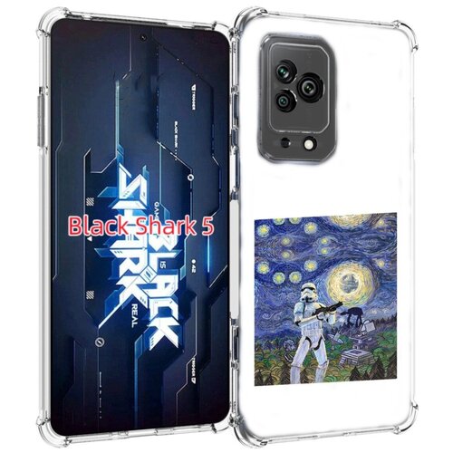 Чехол MyPads star wars звездная ночь для Xiaomi Black Shark 5 задняя-панель-накладка-бампер