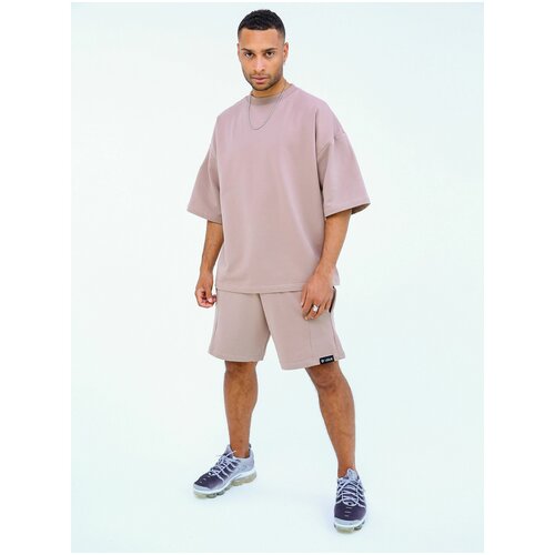 Мужская Базовая футболка со спущенным рукавом