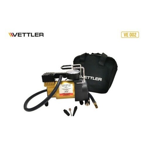 VETTLER Компрессор 10,5атм, 30л/мин, 12В (метал. корпус) VETTLER