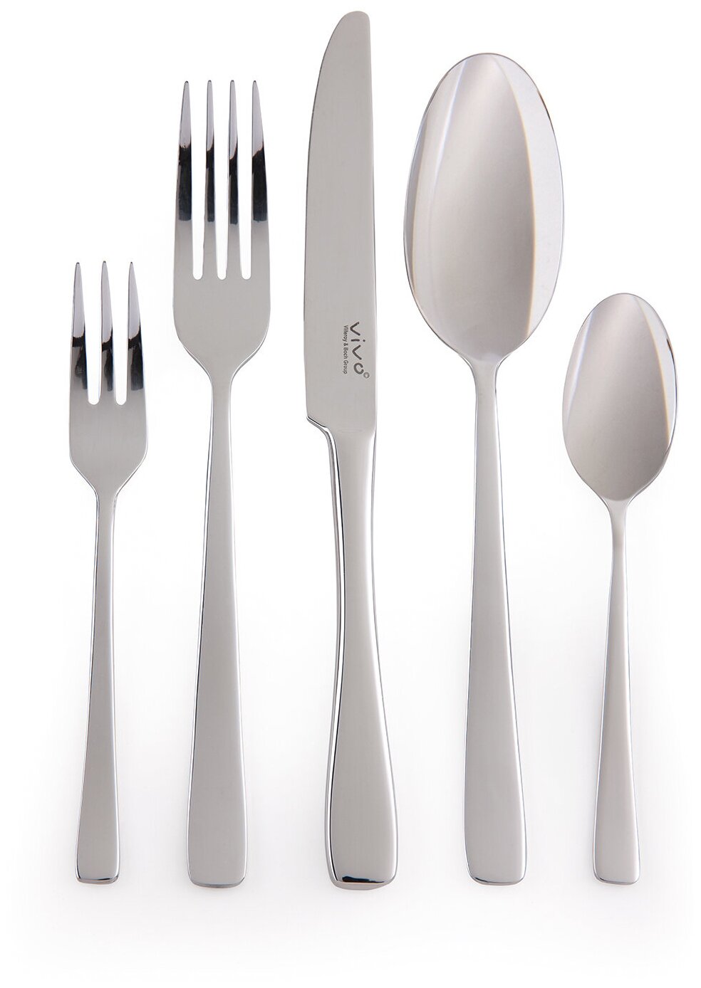 Набор столовых приборов из 30-ти предметов на 6 персон Voice Basic Cutlery set VIVO Villeroy & Boch Group, Нержавеющая сталь