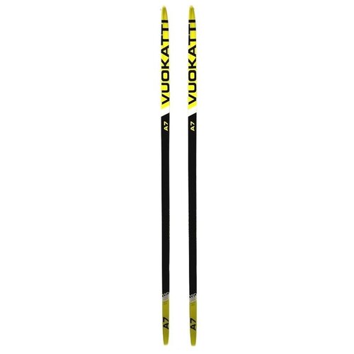 фото Лыжи беговые 185 см vuokatti wax black/yellow novasport