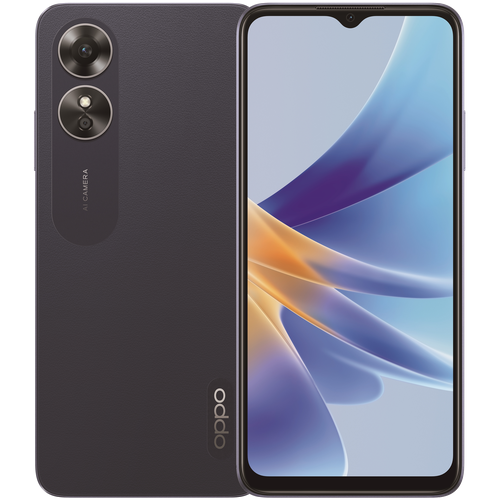 Смартфон OPPO A17 4/64 ГБ Global, Dual nano SIM, черный смартфон oppo a17k 3 64 гб global dual nano sim navy blue