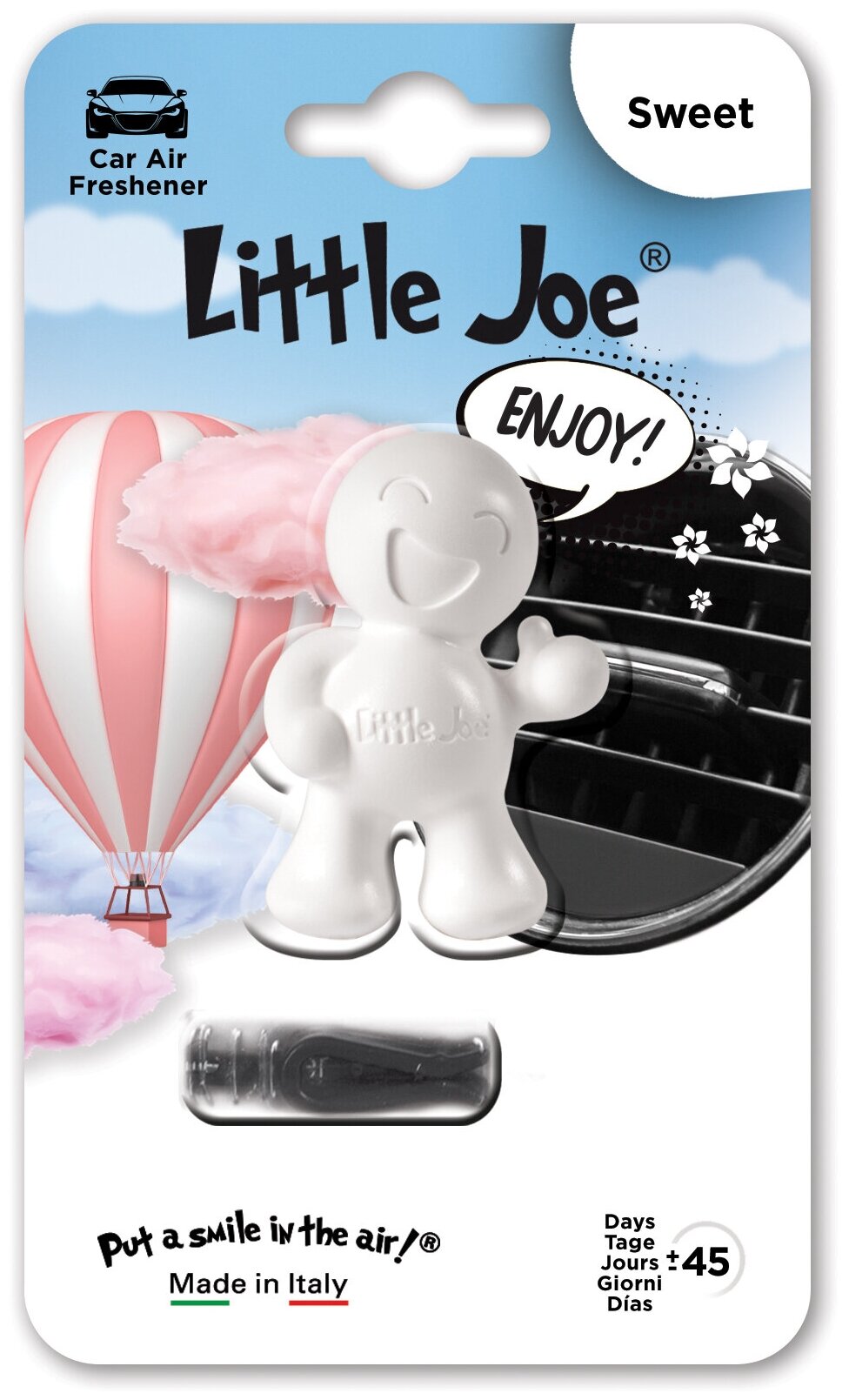 Ароматизатор в дефлектор улыбающийся человечек Little Joe OK Sweet, Сладость