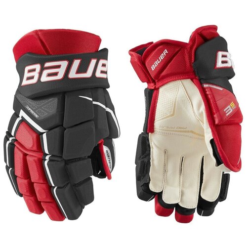фото Перчатки bauer supreme 3s pro sr (blk/red 14")