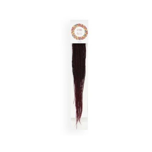 Купить Сенегал твист, 55-60 см, 100 гр (CE), цвет бордовый/малиновый(#Т/Bug), Queen Fair, искусственные волосы