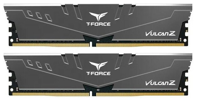 Модуль памяти DDR4 TEAMGROUP T-Force Vulcan Z 32GB (2x16GB) 3600MHz CL18 (18-22-22-42) 1.35V / TLZGD432G3600HC18JDC01 / Gray