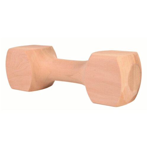 Trixie игрушка для собак Гантель деревянная квадрат 400гр