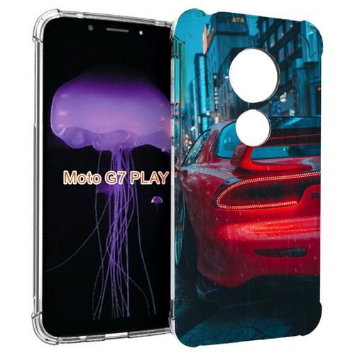 Чехол MyPads мазда-рх7 для Motorola Moto G7 Play задняя-панель-накладка-бампер