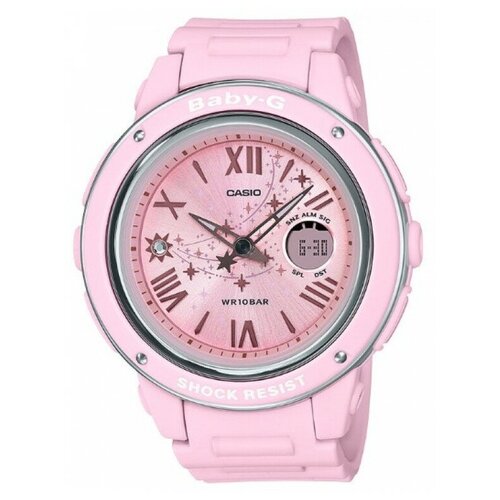фото Наручные часы casio наручные часы casio baby-g bga-150st-4a, розовый