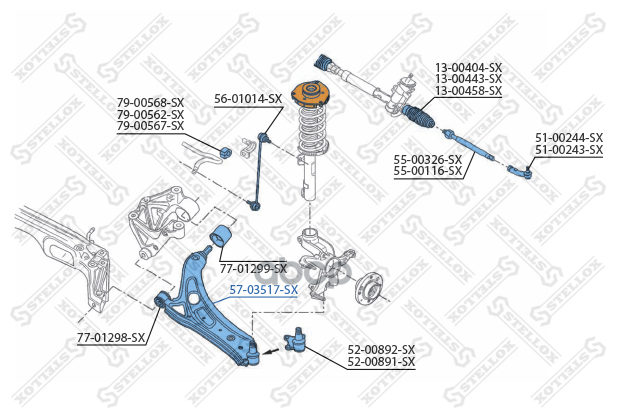Рычаг Подвески Stellox арт. 5703517SX