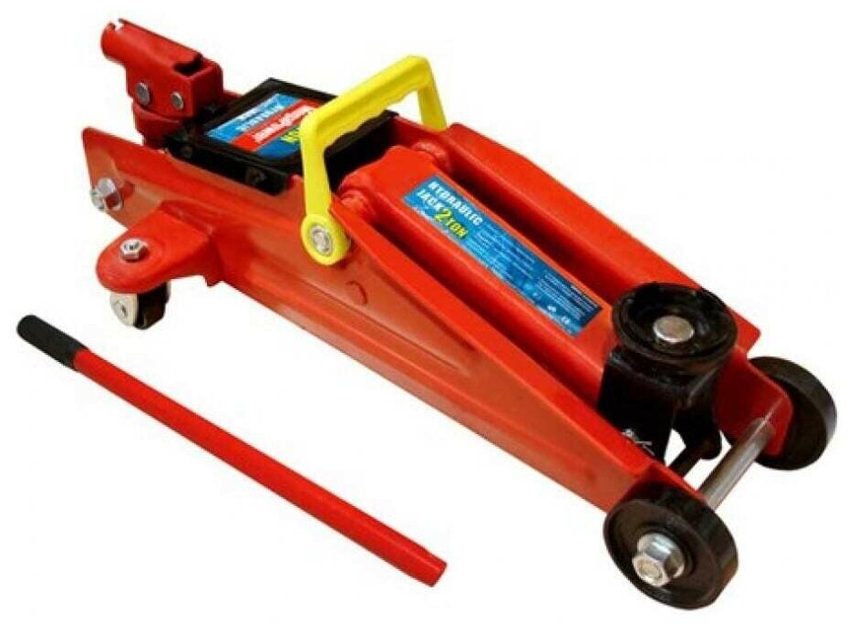Домкрат гидравлический подкатной в кейсе (2т, выс. подъема 135-320мм) MEGAPOWER M-820013S /1 HIT