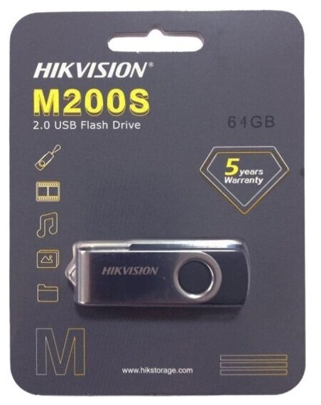 USB флешка Hikvision 64Gb M200S USB 2.0