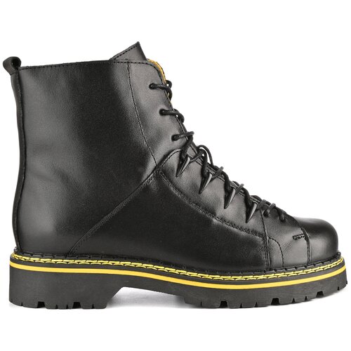 Ботинки Марко, М цвет Черный+желтый, размер 38