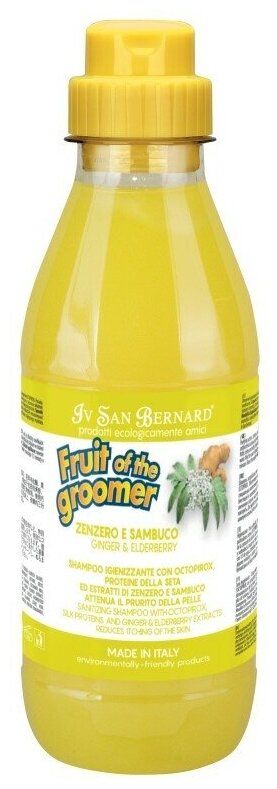 ISB Fruit of the Grommer Ginger&Elderbery Шампунь против раздражений и перхоти 500 мл.