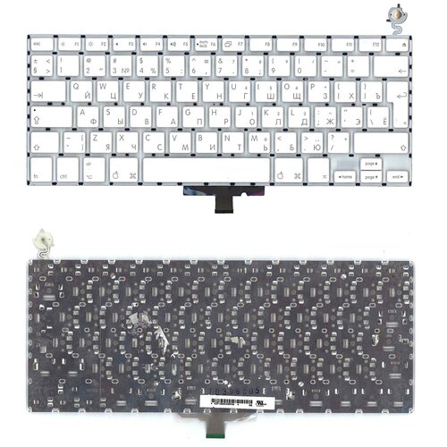 Клавиатура для ноутбука Apple Macbook A1181 13.3 for Intel белая большой Enter