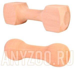 Trixie игрушка для собак Гантель деревянная закруглённая 250 гр