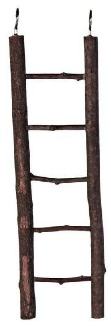 TRIXIE Игрушка для птиц Лестница из "необработанного" дерева 7шагов*30см - фотография № 4