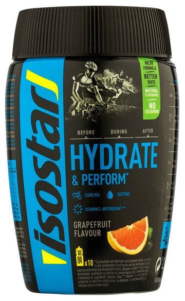 Изотоник Isostar Hydrate & Perform Sport Drink (400 гр) грейпфрут