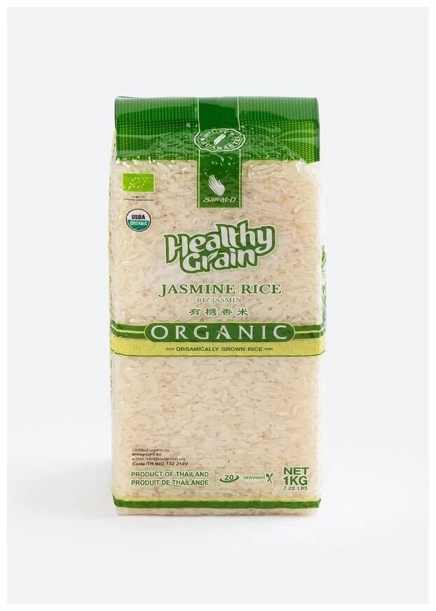 Рис Жасмин белый органический жасминовый SAWAT-D, 1 кг - фотография № 3