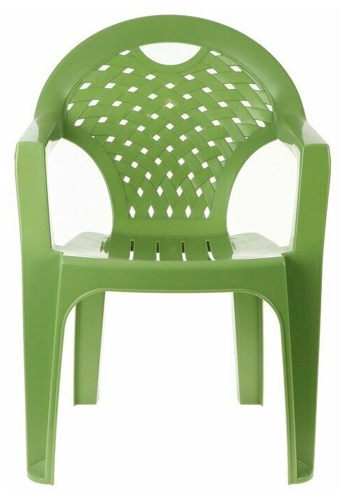 Кресло, 58,5 х 54 х 80 см, цвет зелёный - фотография № 3